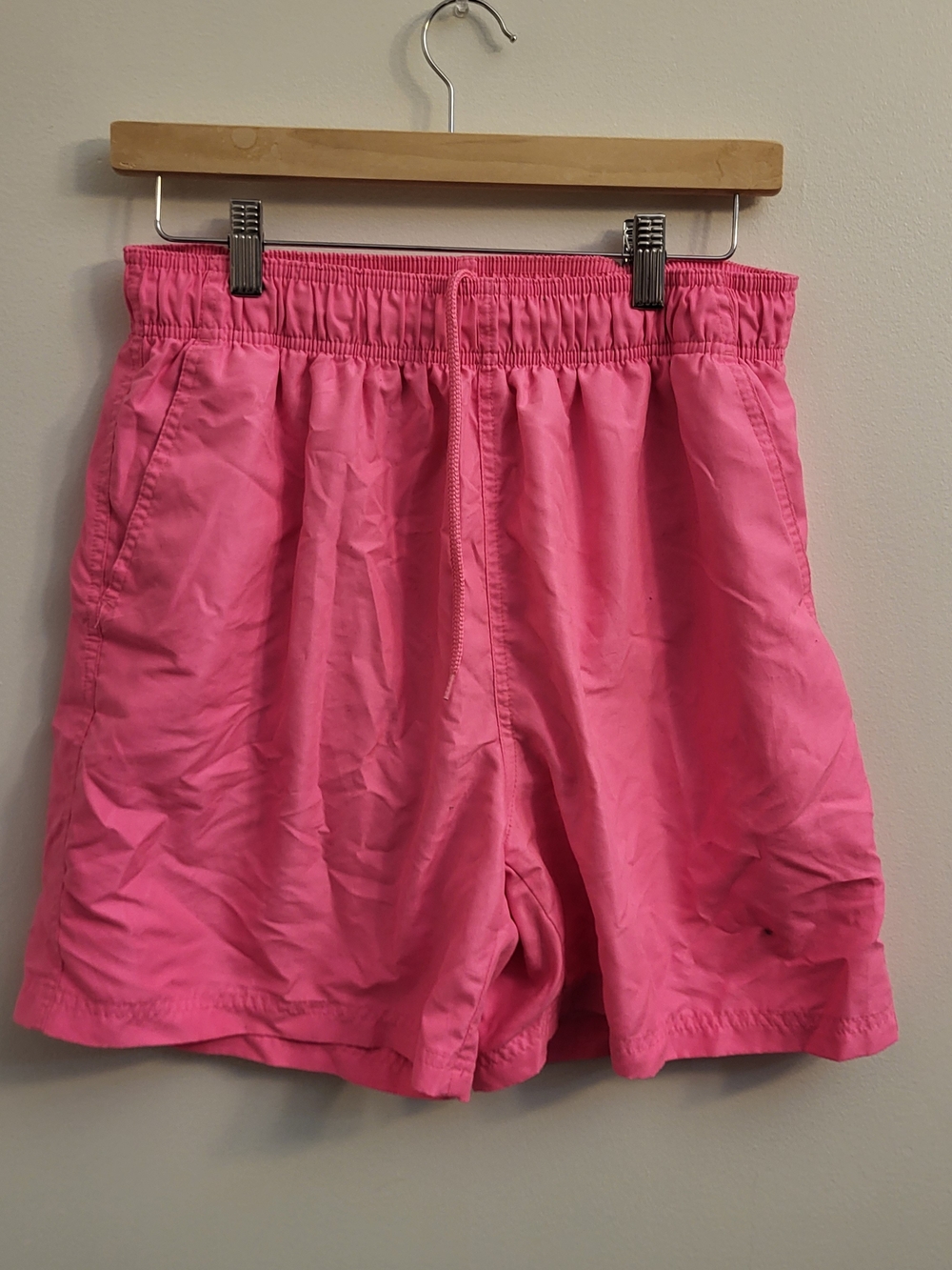 Faded Glory Pink Elastic-Waist Casual Shorts